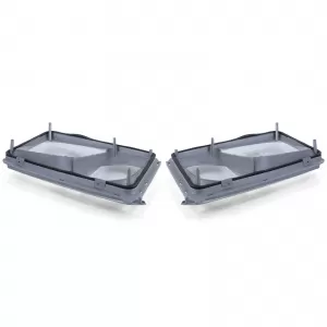 Headlight Lens Diffuser Pair Left Right for Mercedes W124 89-93