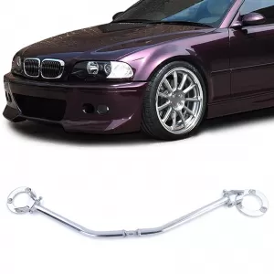 image-16-Aluminium Front-Strebe 3-teilig poliert geeignet für BMW 3er E46 316 318 ab 98