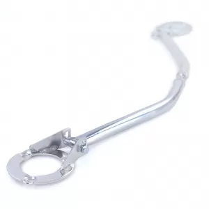 Aluminum front strut bar 3-piece polished suitable for BMW 3 Series E46 316 318 from 98