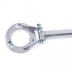 Aluminum front strut bar 3-piece polished suitable for BMW 3 Series E46 316 318 from 98