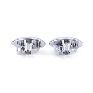 Side indicators clear glass chrome pair for Citroen C2 C3 C5 Xsara N1 N2 N68