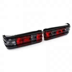 Red Black Crystal Tail Lights for Mercedes 190 W201 1982-1993