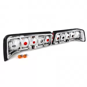 Red Black Crystal Tail Lights for Mercedes 190 W201 1982-1993