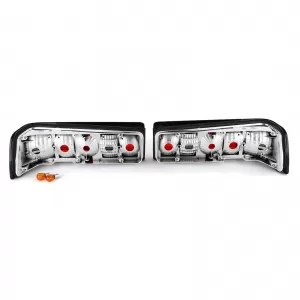 Red Black Crystal Tail Lights for Mercedes 190 W201 1982-1993