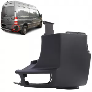Corner rear bumper right for Mercedes Sprinter W906 and VW Crafter 2E 2006-18