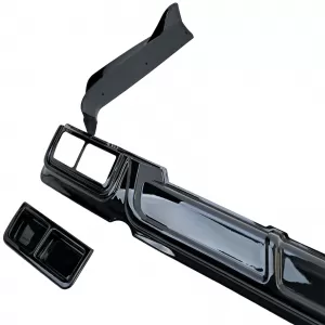 Diffusore posteriore sportivo lucido nero adatto per Ford Tourneo Transit Custom dal 2023-image-6194746