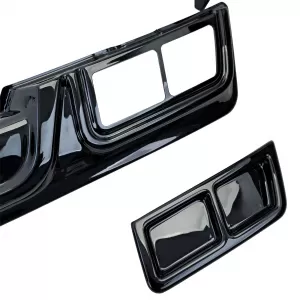 Diffusore posteriore sportivo lucido nero adatto per Ford Tourneo Transit Custom dal 2023-image-6194747