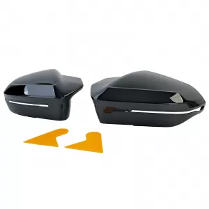 Mirror cap set for replacement Gloss Black fits 5 Series BMW G60 G61 from 2023