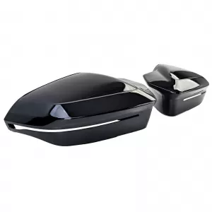 Mirror cap set for replacement Gloss Black fits 5 Series BMW G60 G61 from 2023