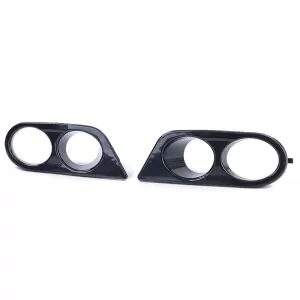 Fog light covers bumper black gloss suitable for 3 Series BMW E46