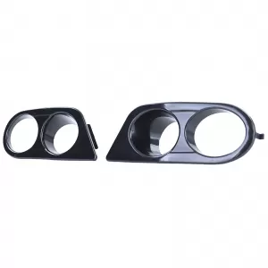 Fog light covers bumper black gloss suitable for 3 Series BMW E46