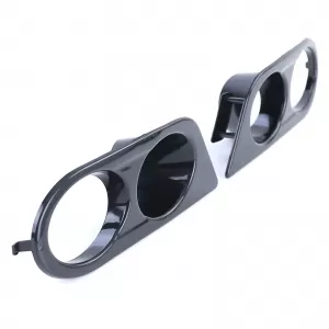 Fog light covers bumper black gloss suitable for 3 Series BMW E46