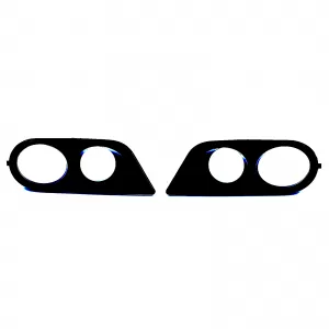 Fog light covers bumper black gloss suitable for 3 Series BMW E46