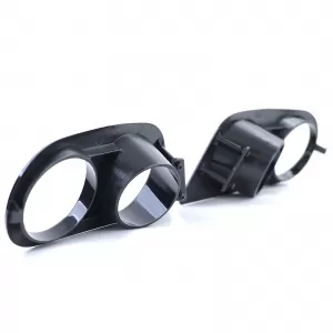 Fog light covers bumper black gloss suitable for 3 Series BMW E46