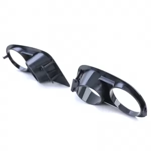 Fog light covers bumper black gloss suitable for 3 Series BMW E46