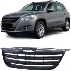Sport grille without emblem with double slat black for VW Tiguan 5N 07-11