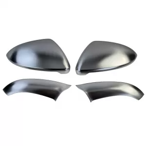 Mirror caps alu-look matte mirror covers 4-piece set for VW Golf 7 2012-2021