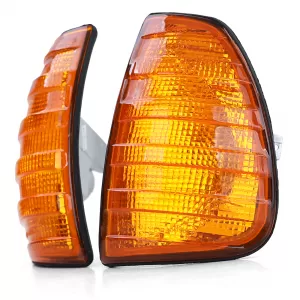 Indicator orange right left pair for Mercedes 123 W123 C123 S123 76-84