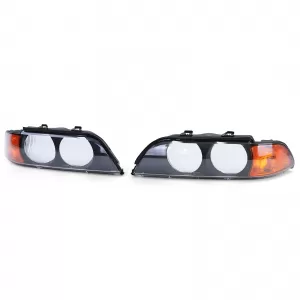 Headlight lenses diffuser pair right left suitable for BMW 5 Series E39 95-04-image-6194907