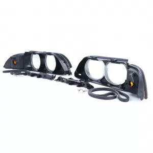 Headlight lenses diffuser pair right left suitable for BMW 5 Series E39 95-04-image-6194913