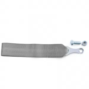 Tow hook motorsport towing strap made of fabric universal 26.5cm grey