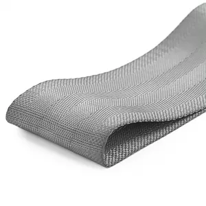 Tow hook motorsport towing strap made of fabric universal 26.5cm grey