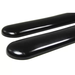Universal car protection strips 2 pieces – flexible bumper guard – black