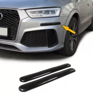 Universal car protection strips 2 pieces – flexible bumper guard – black