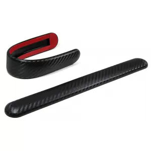 Bumper protection strip flexible self-adhesive universal 306x35mm carbon