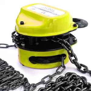 RAMROXX Professional Workshop Chain Hoist Pulley 4M up to 1T 1000kg Yellow