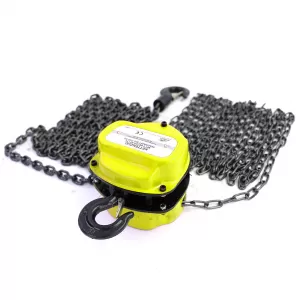 RAMROXX Professional Workshop Chain Hoist Pulley 4M up to 1T 1000kg Yellow
