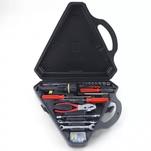 Car onboard tool kit jumper cables flashlight pliers screwdriver 30-piece