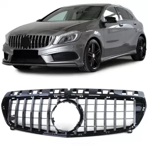 Sport grille black gloss chrome suitable for Mercedes A-Class W176 12-15
