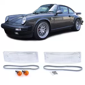 White indicators with seals for Porsche 911 G model 74-89
