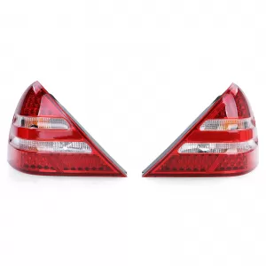 Fari posteriori LED a vetro chiaro rossi chiari adatti per Mercedes SLK R170 96-04-image-6195123