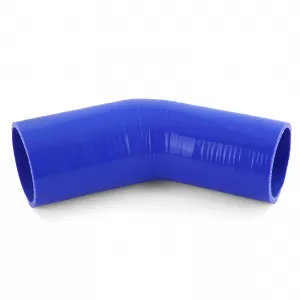 Performance silicone hose elbow reducer 45° Ø 70 to 63mm blue