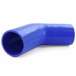 Performance silicone hose elbow reducer 45° Ø 70 to 63mm blue