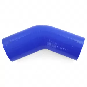 Performance silicone hose elbow reducer 45° Ø 70 to 63mm blue