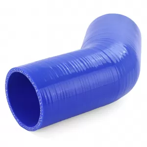 Performance silicone hose elbow reducer 45° Ø 70 to 63mm blue