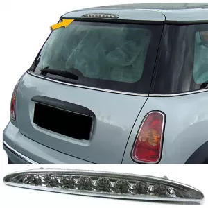 Third LED brake light clear glass chrome for Mini One Cooper S R50 R53 2001-2006