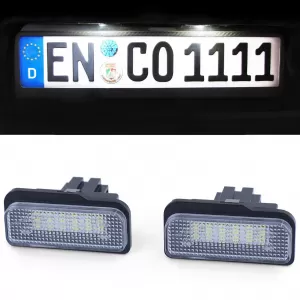 LED license plate light white 6000K for Tesla Model S 12-16