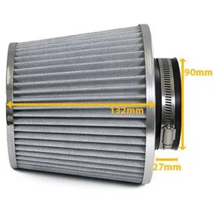 Sportluftfilter universell leistungsstark rot mit 3 Adapterringen 60-76mm-image-6195168