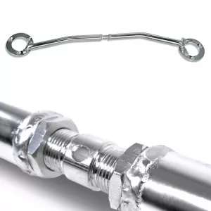 image-18-Aluminium Vorderstrebe 3-teilig poliert geeignet für BMW 3er Serie E36 316i 318i M40 -94
