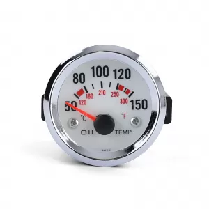 Oil temperature gauge additional installation instrument 52mm plasma blue illuminated