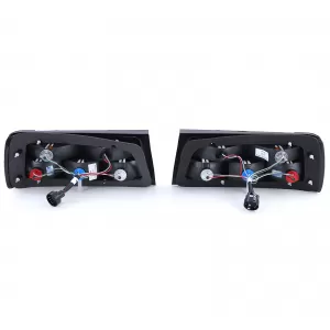 Fanali posteriori in vetro chiaro con fumo nero adatti per BMW Serie 3 E30 facelift-image-6195209