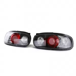 Clear Glass Tail Lights Black for Mazda MX5 NA 89-98