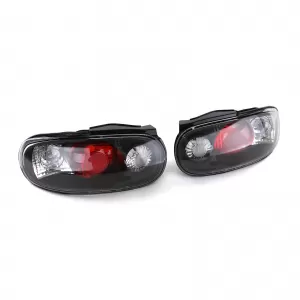Clear Glass Tail Lights Black for Mazda MX5 NA 89-98