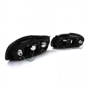 Clear Glass Tail Lights Black for Mazda MX5 NA 89-98