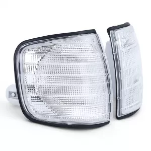 Indicator white pair for Mercedes S-Class W126 sedan 80-91