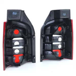 Tail lights red black pair for VW T5 Bus + Transporter with tailgate 03-09